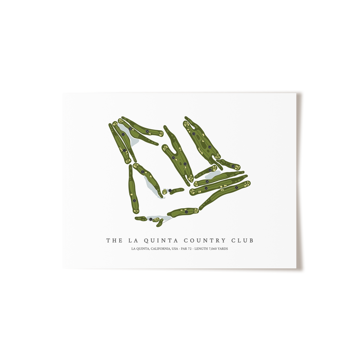 The La Quinta Country Club | Golf Course Map | Unframed