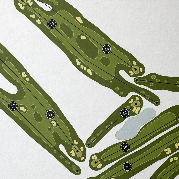 The La Quinta Country Club | Golf Course Map | Close Up