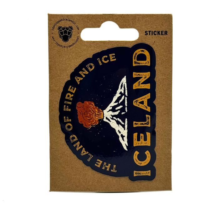 The Land of Fire and Ice - Sticker