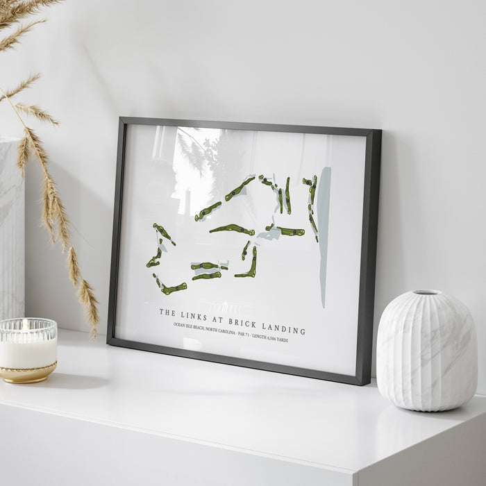 The Links At Brick Landing | Golf Course Map | On Table