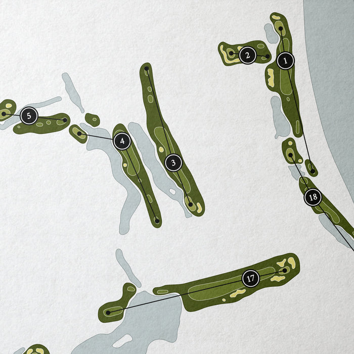 The Links At Brick Landing | Golf Course Map | Close Up