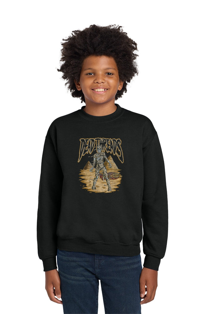 THE MUMMY (KIDS) CREWNECK SWEATSHIRT - Halloween Limited Drop – Kids clothes – Dead Threads Apparel