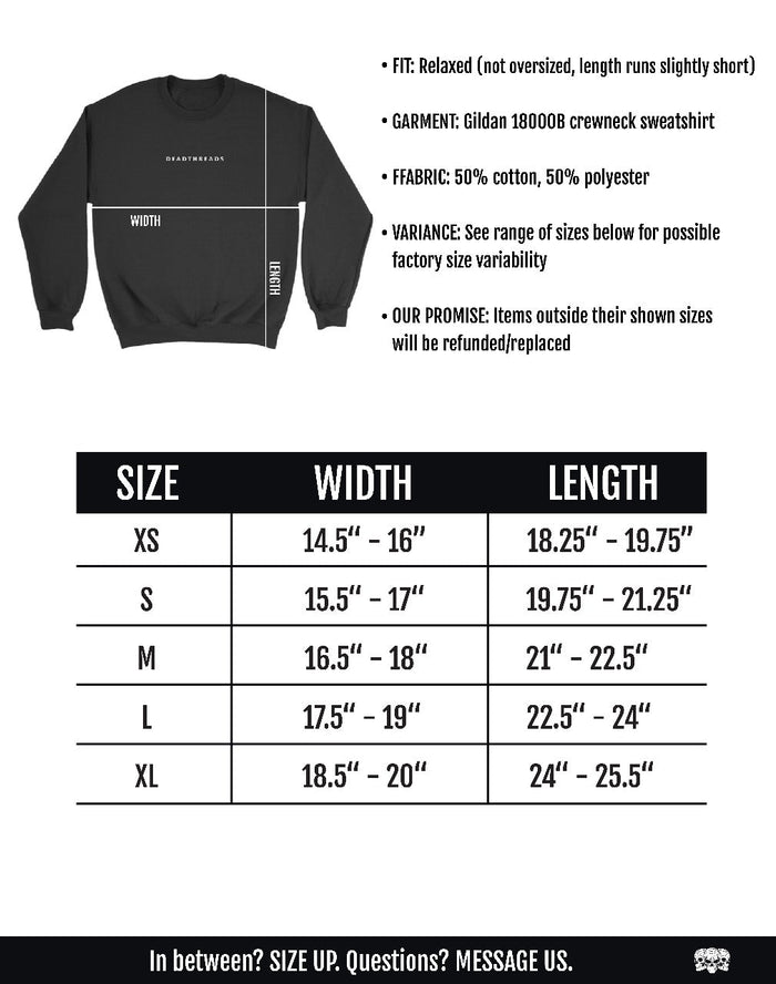 EL MUERTO CREWNECK SWEATSHIRT – Kids clothes – Dead Threads Apparel