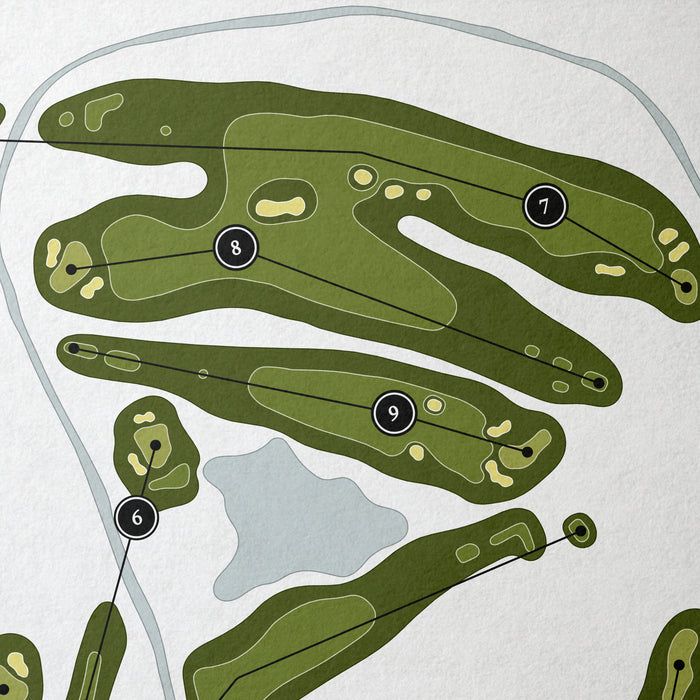 The Oaks at Spanish Fork | Golf Course Map | Close Up