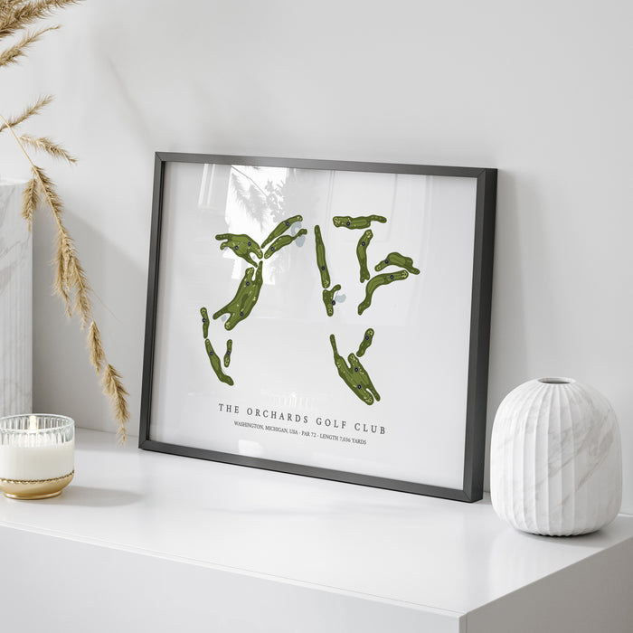 The Orchards Golf Club | Golf Course Map | On Table