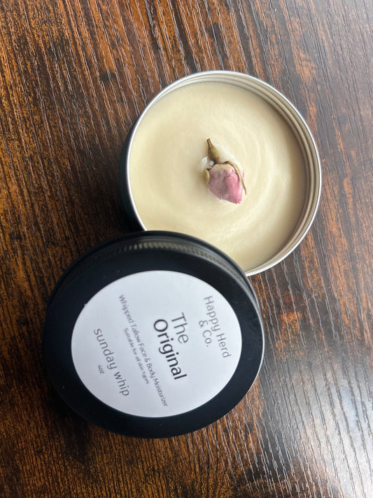 The Original                                 Tallow Face & Body Whip 4oz