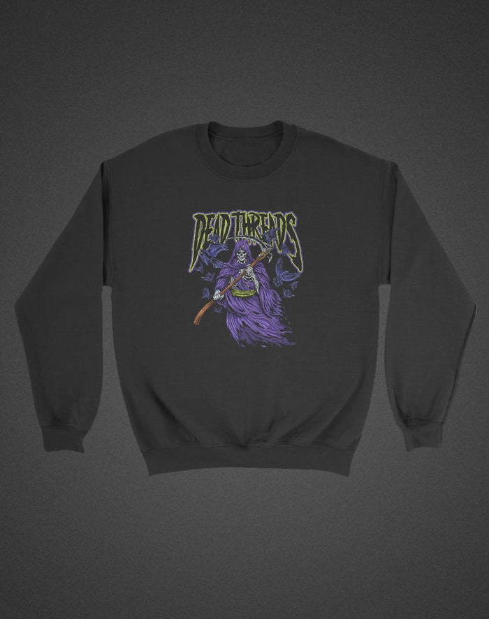 THE REAPER (KIDS) CREWNECK SWEATSHIRT - Halloween Limited Drop – Kids clothes – Dead Threads Apparel