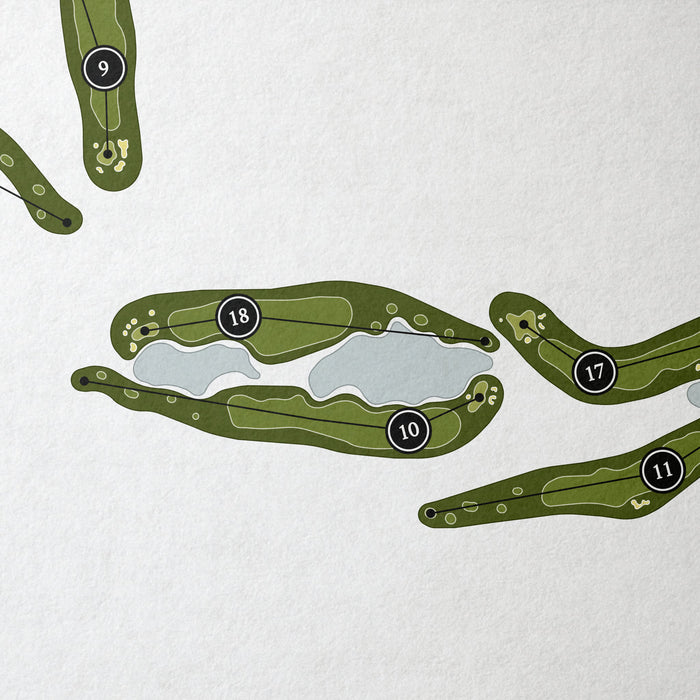 The Running Y Ranch Golf Course | Golf Course Map | Close Up