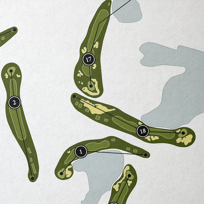 The Woodcreek Club | Golf Course Map | Close Up