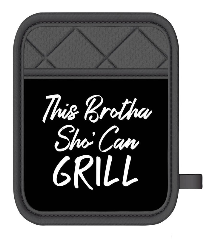 This Brotha Sho' Can Grill Oven Mitt/Pot Holder Set