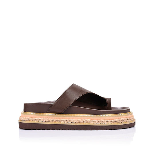 Thor Flatform Thongs - Chocolate Brown