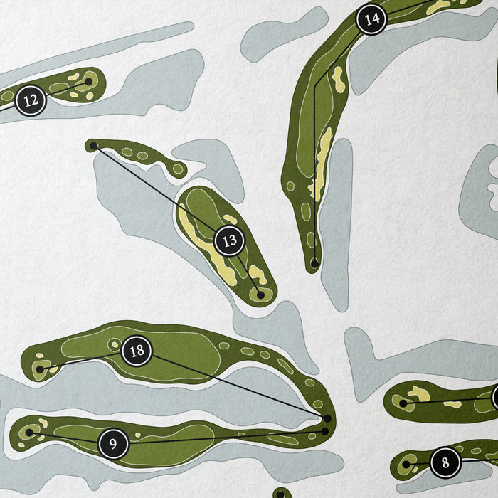 Tiburon Golf Club - The Gold Course | Golf Course Map | Close Up