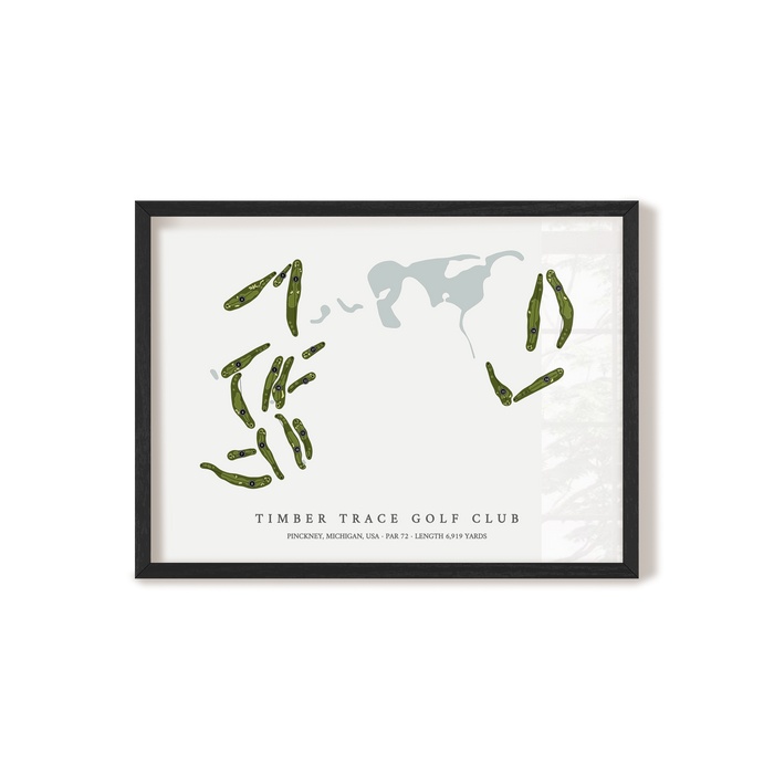 Timber Trace Golf Club | Golf Course Map | Black Frame