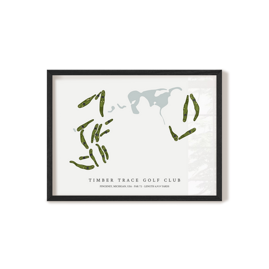 Timber Trace Golf Club | Golf Course Map | Black Frame