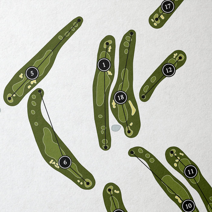 Timber Trace Golf Club | Golf Course Map | Close Up