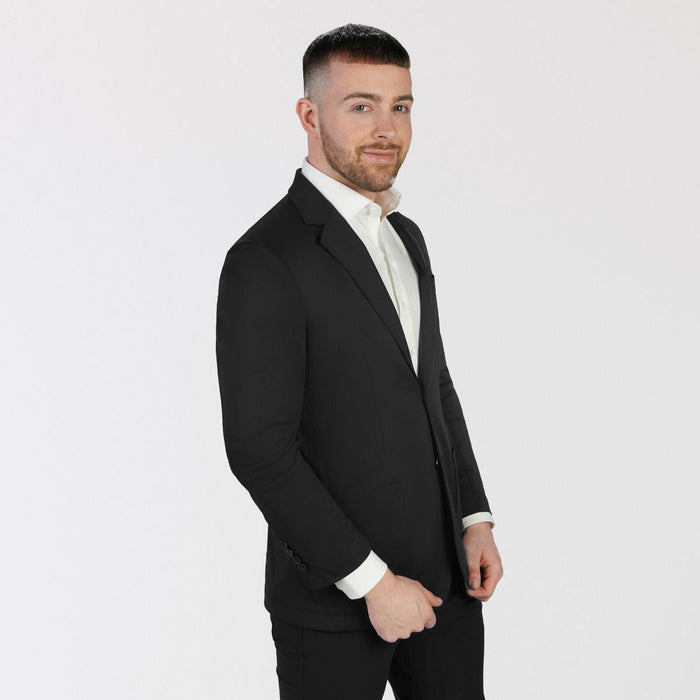 T.O Men's Performance Blazer Jacket - Black