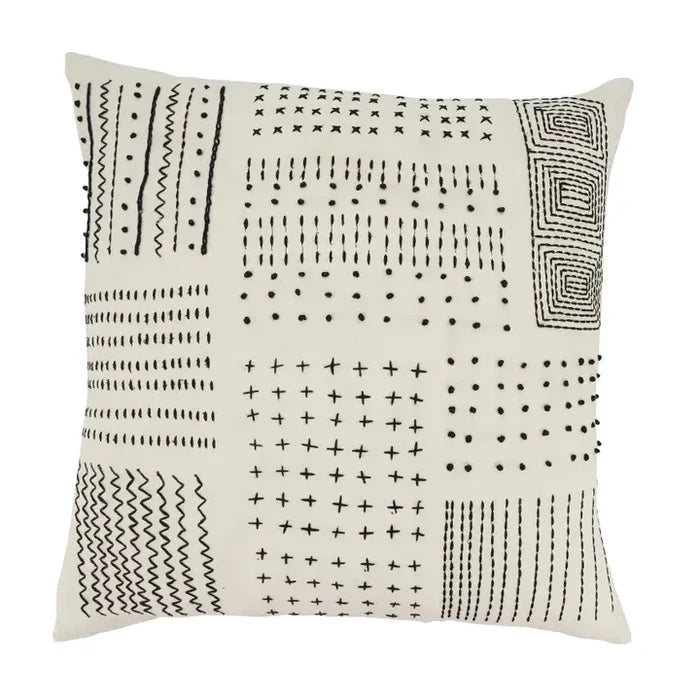 Tribal Treasures Embroidery Throw Pillow