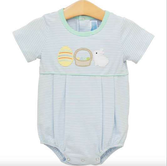 Trotter Street- Bunnies & Baskets Bubble- Blue