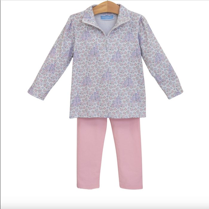 Trotter Street- Hidden Castle 1/4 Zip Pullover