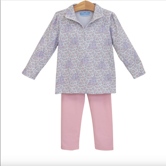 Trotter Street- Hidden Castle 1/4 Zip Pullover