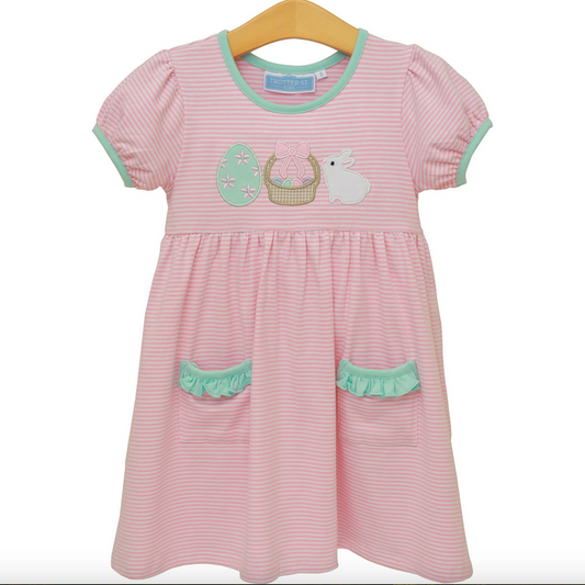 Trotter Street-Bunnies & Baskets Dress