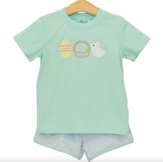 Trotter Street-Bunnies & Baskets Short Set