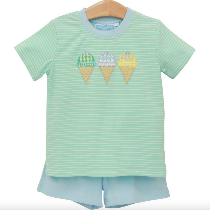 Trotter Street-Triple Scoop Short Set