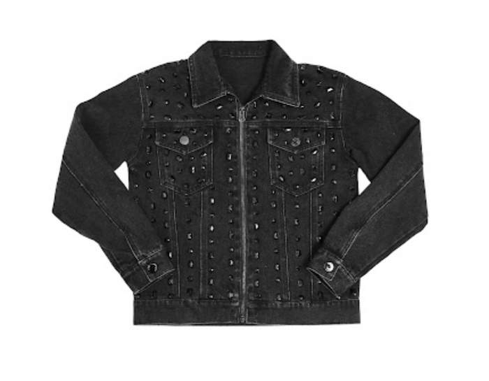 Tween Mia New York-Black Denim Jacket