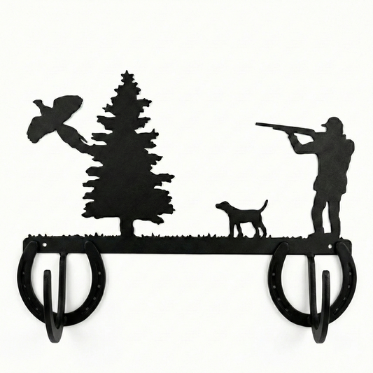 Two Hook Coat Rack - Horseshoe Style Hook