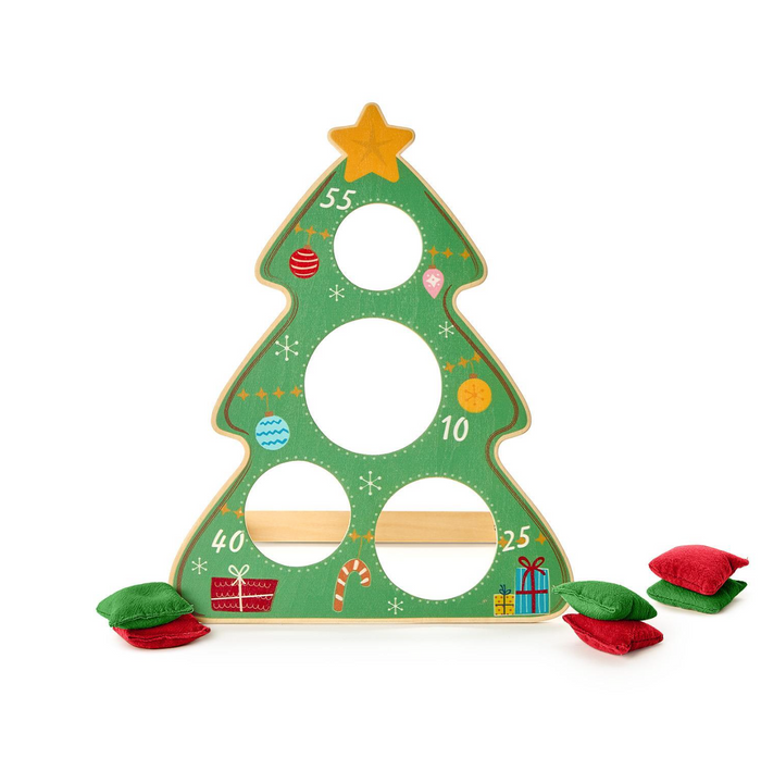 Two's Company-Christmas Tree Tabletop Beanbag Toss Game