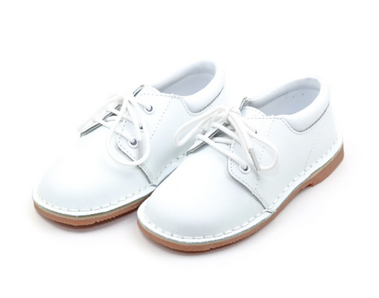 Tyler White Leather Lace Up Shoe- L'AMORE