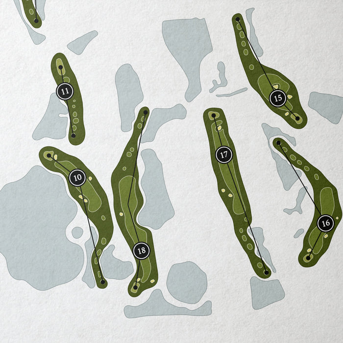 Venetian Golf Club | Golf Course Map | Close Up