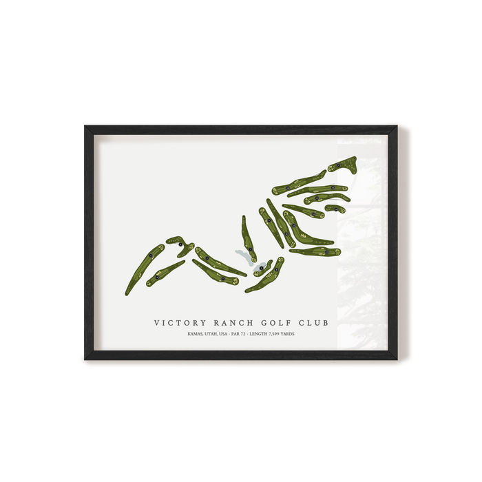 Victory Ranch Golf Club | Golf Course Map | Black Frame