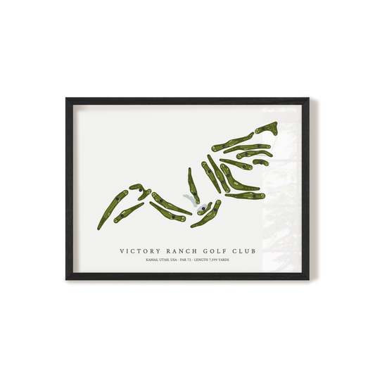 Victory Ranch Golf Club | Golf Course Map | Black Frame