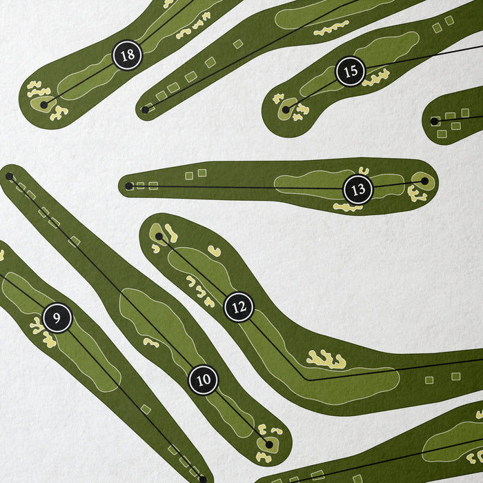 Victory Ranch Golf Club | Golf Course Map | Close Up