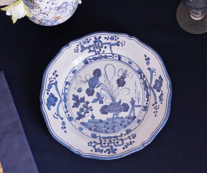 VIDA Faenza 9" Salad Plate White and Blue