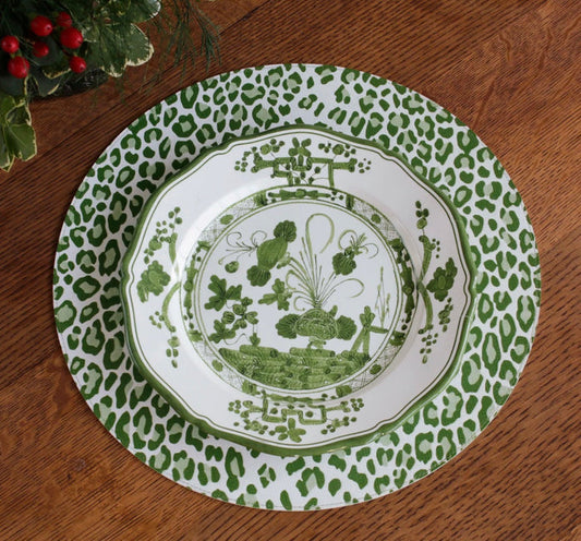 VIDA Faenza 9" Salad Plate White and Green