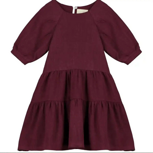 Vignette- Alice Dress-Maroon
