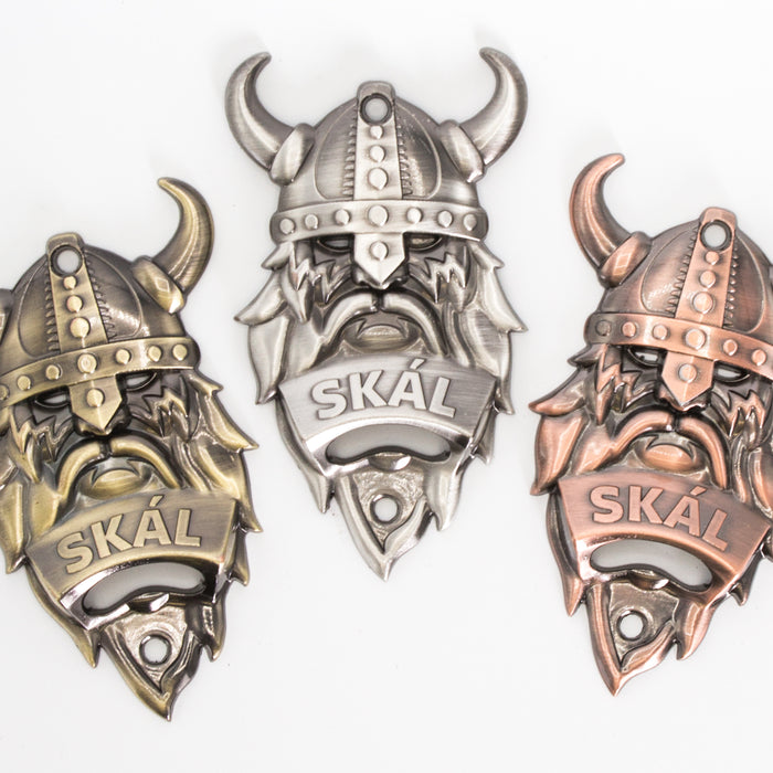 Viking Wall Mounted - Bottle Opener - Gold - Idontspeakicelandic