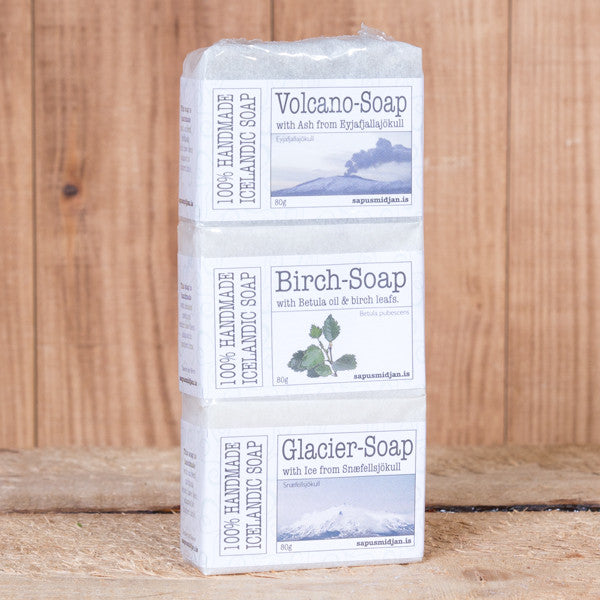 Volcano, Birch and Glacier Soap - Handkrafted Icelandic Soap's - Idontspeakicelandic