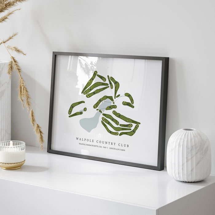 Walpole Country Club | Golf Course Map | On Table