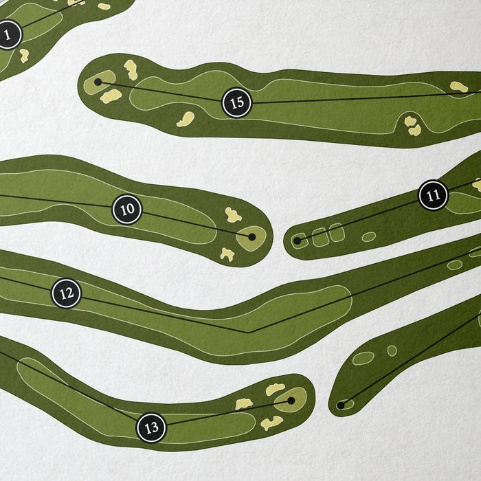 Walpole Country Club | Golf Course Map | Close Up
