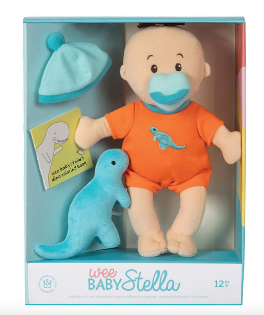 Wee Baby Stella peach Tiny Dino Set