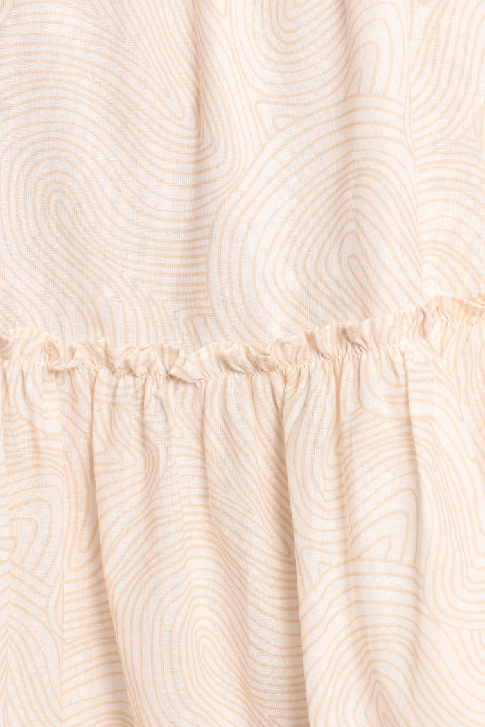 Petal and Pup USA DRESSES Wells Mini Dress - Tan Swirl