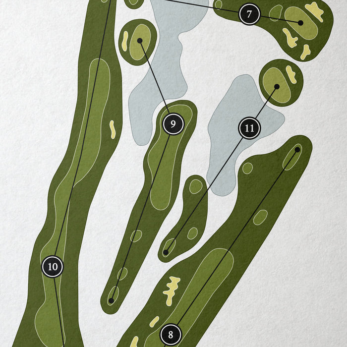 White Cliffs Country Club | Golf Course Map | Close Up