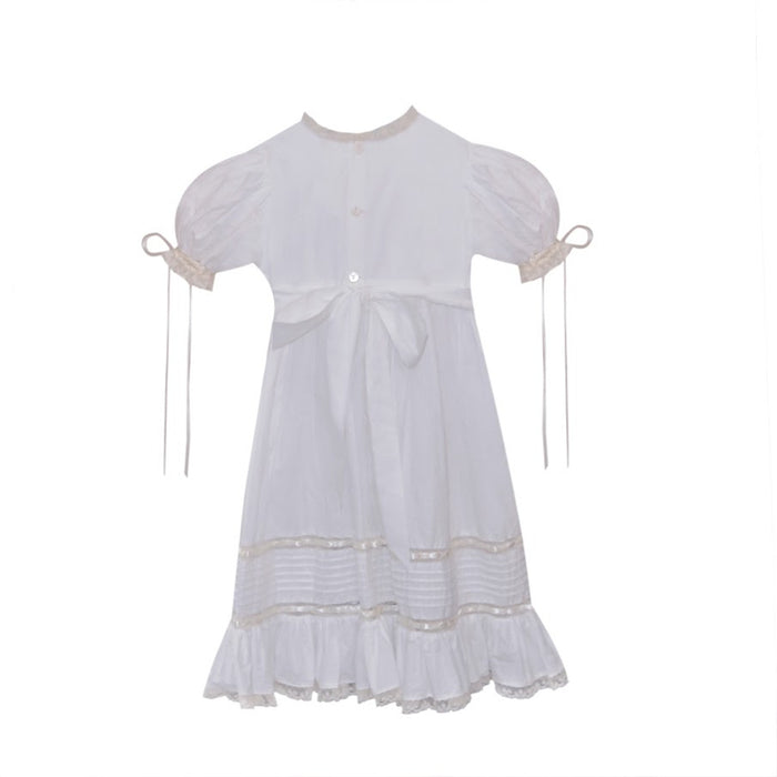 White Margaret Dress- Ecru Lace