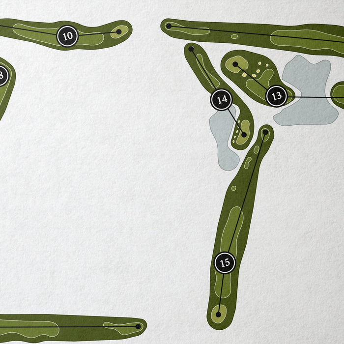 Whitmoor Country Club - South Course | Golf Course Map | Close Up