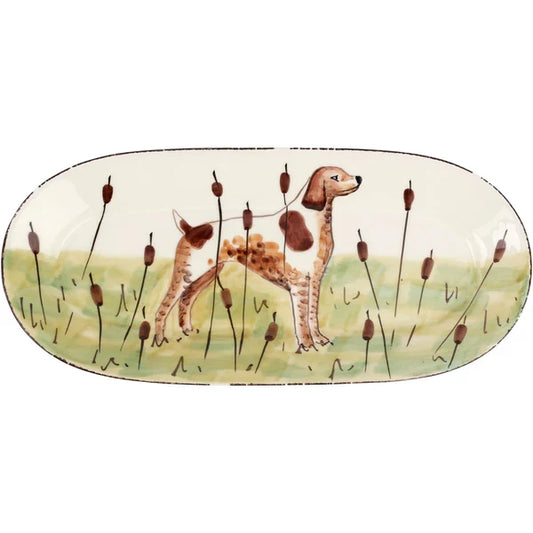 Wildlife Spaniel Oval Platter-vietri