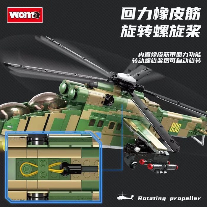 WOMA C0896 Mi 24 Armed Helicopter WOMA