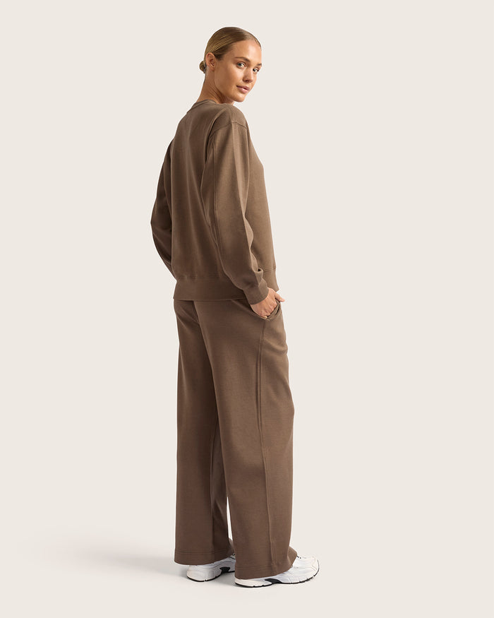 Women's Straight Leg Sweat Pants - Oyster